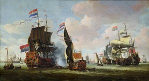A chegada de Michiel Adriaanszoon de Ruyter (1607-76) em Amsterdã
